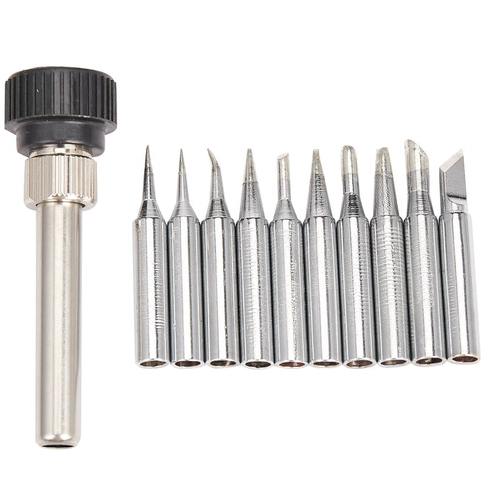 Walfront 10-Piece Soldering Iron Tip Set - 900M-T-1.6D Model, Copper Tips For High Melting Point - View #13