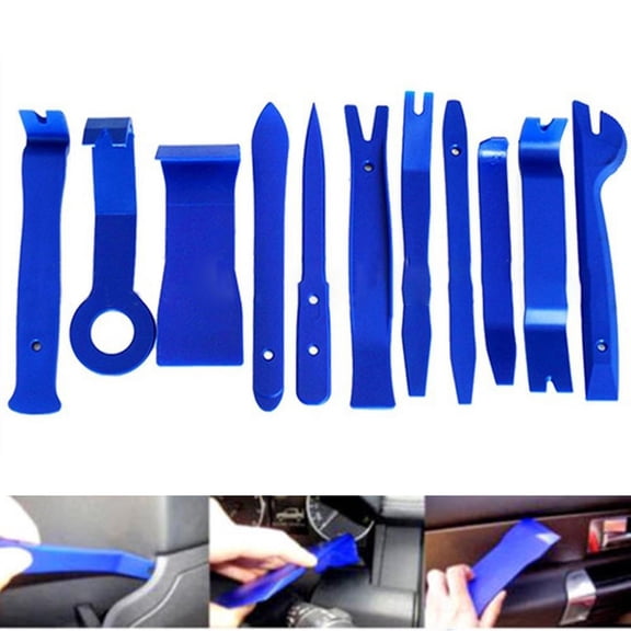 11PC Plastic Pry Tool Kit Car Radio Door Body Clip Panel Trim Dash Audio Removal