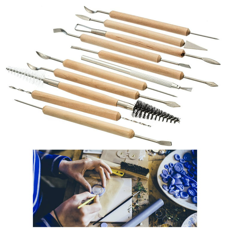 7 Elements 42-Piece Pottery, Clay and Sculpting Tool Set, Complete Kit for  Modeling, Carving, and Ceramics