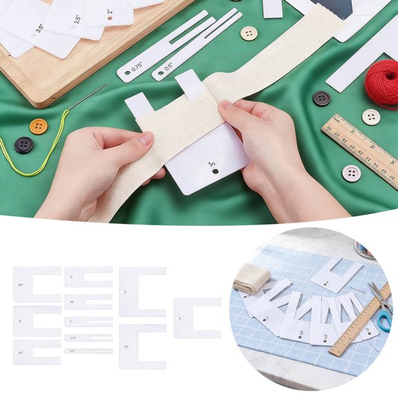 11PCS Acrylic Quick Fold 0.5 5 Inch White Fold Pack Suitable For Beginners Wedding Dress Fold Making DIY Fold Suitable For 3mm Thick Clothes Storage Containers with Drawers Closet Organizer for