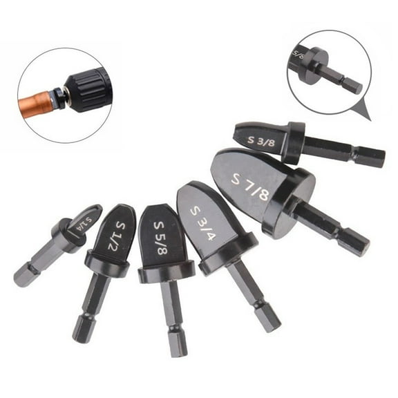 11PCS Air Conditioner Copper Tube Pipe Expander Swaging Tool Drill Bit Conditioning Swaging Tool Flaring Spin Set