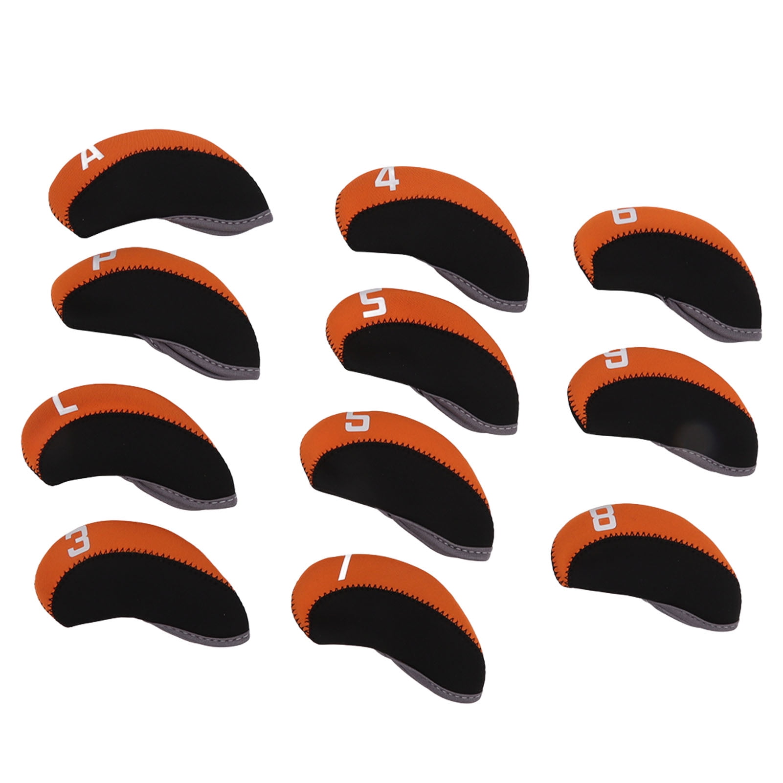 11PCS Golf Club Head Covers Neoprene Numbered Golf Club Head Protector