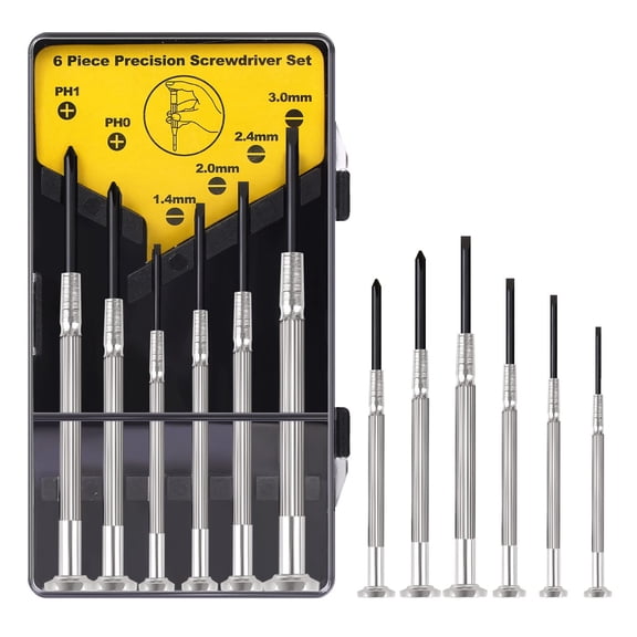 11PCS Mini Precision Screwdriver Set, XAQISHIRE Small Screwdriver Set for Repair Computer, Electronics, Toys, Watch