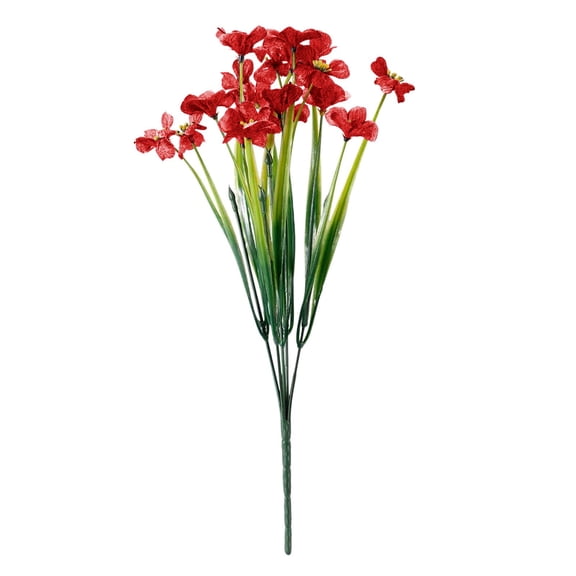 11PCS Outdoor Faux Flower Bouquet High-quality Material Realistic Color Perfect for Various Decoration Scenarios