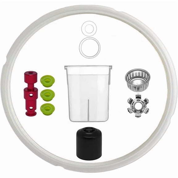 11PCS Replacement Parts for Instant Pot RIO 6 Qt Include Inner Pot Seal Ring, Steam Release Valve, Condensation Collector Cup, Float Valve W/Cap and Anti-Block Shield By