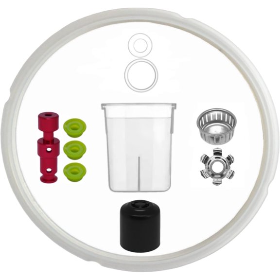 11PCS Replacement Parts for Instant Pot RIO 6 Qt Include Inner Pot Seal Ring, Steam Release Valve, Condensation Collector Cup, Float Valve W/Cap and Anti-Block Shield By