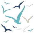 thumbnail image 1 of 11PCS Wooden Seagull Wall Decor for Beach Coastal Wall Art, Rustic Wood Grain Sea Bird Decorations, Nautical Themed Home Decoration, 1 of 5