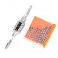11PCs Mini Screw Tap Set Tapping Tool Screw Machine Accessory High-Speed Steel M1 M3.511PCs Mini Screw Tap Set