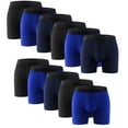 thumbnail image 1 of 11PK Comfort Flex Mens Boxer Briefs Assorted Underwear Size S M L XL XXL Medium, 1 of 9