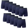 thumbnail image 1 of 11PK Mens Cotton Boxer Briefs Tagless Comfort Flex Underwear With Opening Fly, 1 of 9