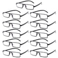 thumbnail image 1 of 11PK Unisex Unbreakable Lightweight Reading Glasses Blue Light Blocking Readers, 1 of 10