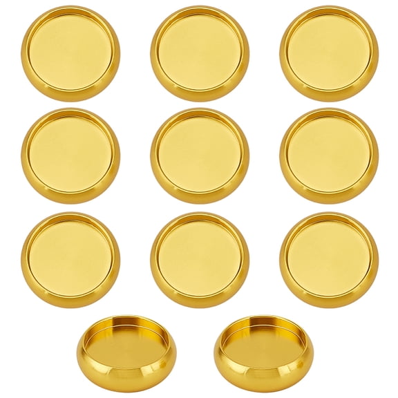 11Pcs Aluminium Alloy Binding Discs 18mm/0.7 Inch Metal Discbound Expansion Discs Discbound Binder Rings for Notebook Artwork Gold