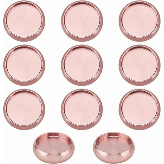 11Pcs Aluminium Alloy Binding Discs 18mm/0.7 Inch Metal Discbound Expansion Discs Discbound Binder Rings for Notebook Artwork Rose Gold diy Rose Gold