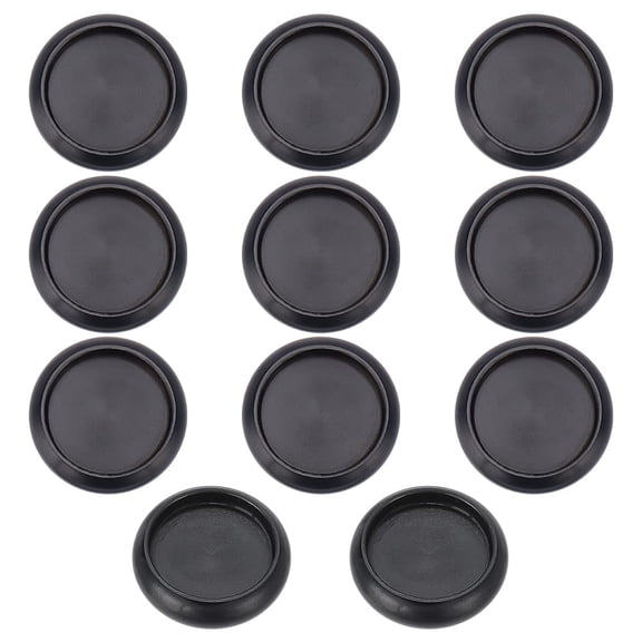 11Pcs Aluminium Alloy Book Binding Discs Flat Round Discbound Metal Expansion Discs for Discbound Notebook Artwork Black 0.7x0.2inch for DIY Black