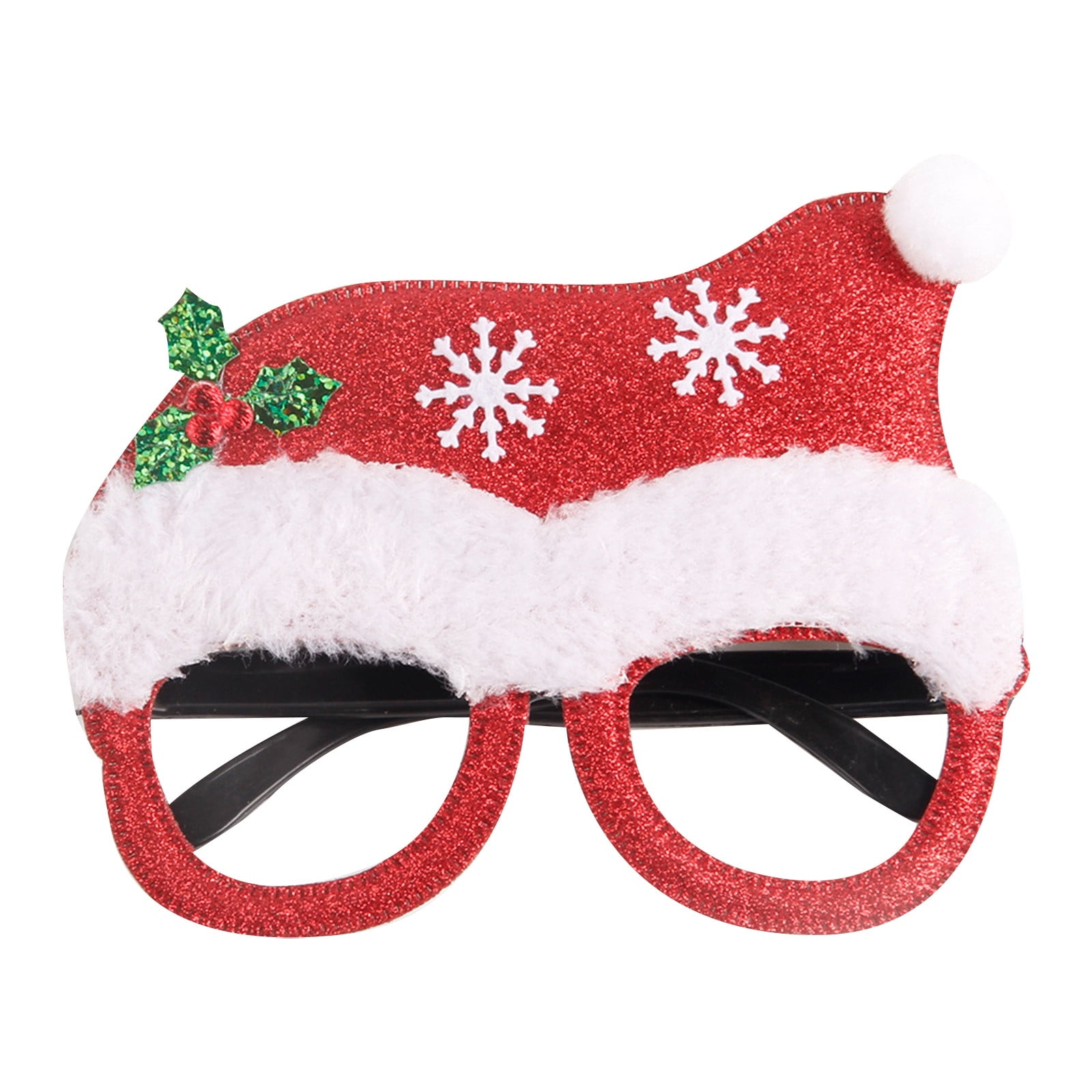 11Pcs Christmas Glasses Glitter Glasses Frames Cute Christmas Party