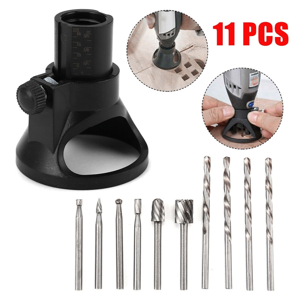 11Pcs Electric Drill Engraver Grinder Rotary Power Tool Accessories with  Drill Bits For Dremel Rotary Tool 