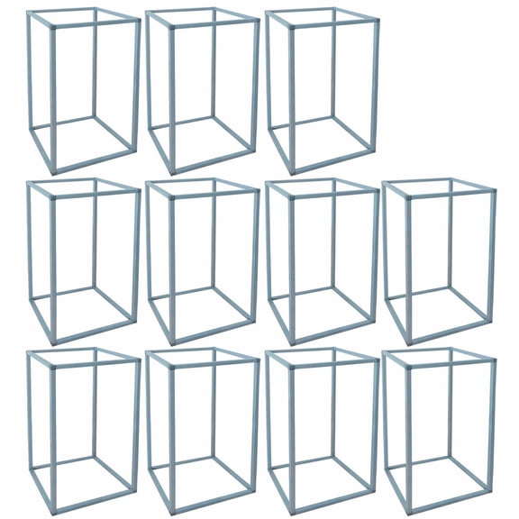 11Pcs Flower Rack Prop Metal Geometric Column Vase Stand Wedding Party Decor 40CM