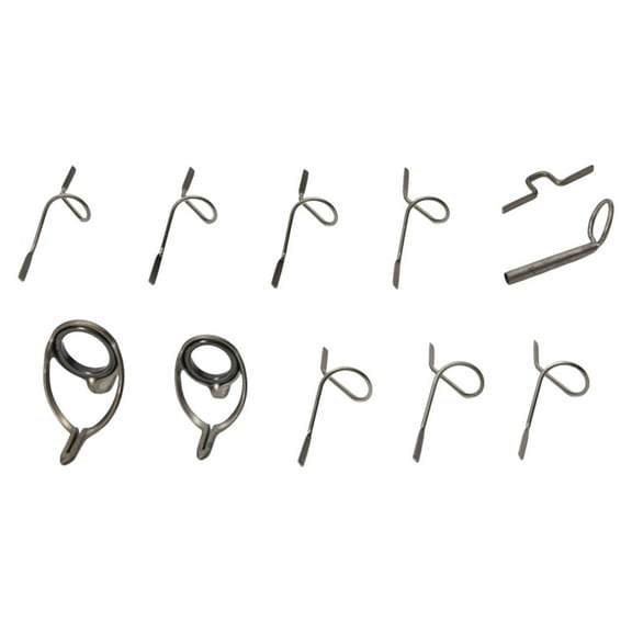 11Pcs Fly Rod s Set Stainless Steel 9ft 4WT to 11WT Accessories Fishing Rod Eyelet Fishing Tools for Fishing Rod Building A