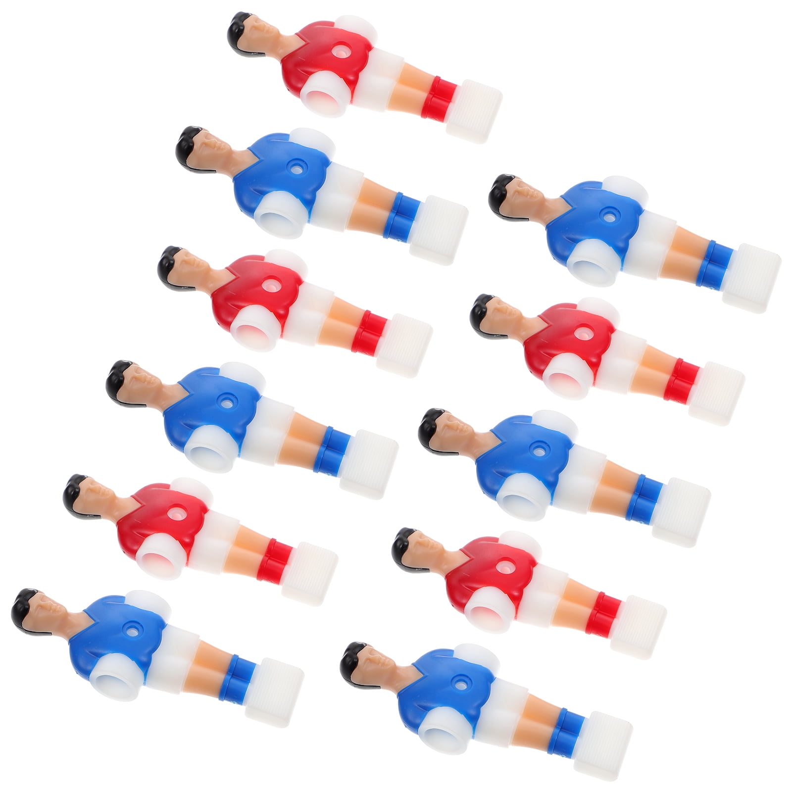 11Pcs Foosball Men Replacement Blue and Red Table Soccer Foosball Parts
