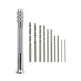thumbnail image 1 of 11Pcs Hand Twist Drill Set 0.5-2.0mm Woodworking Punch Tool Hardware Clock Maintenance Kit, 1 of 4