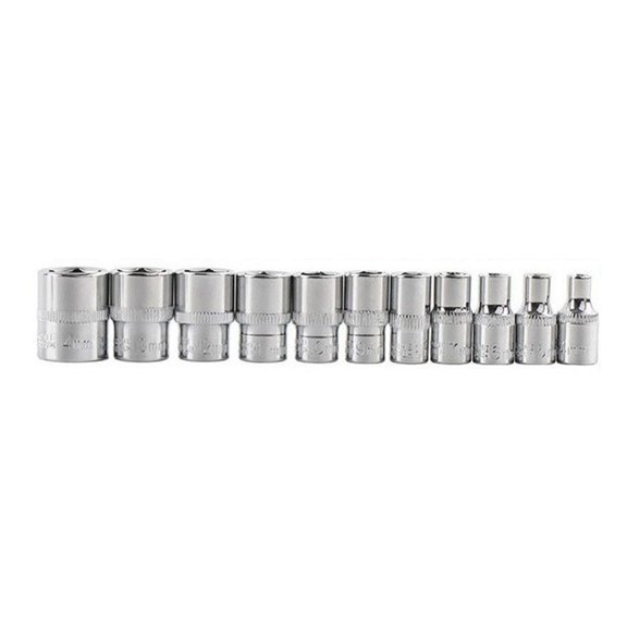 11Pcs Hex Socket Wrench Head Key Socket Wrench Hexagonal Sleeve Long Sleeve For Ratchet Wrench Auto Repair Accessories