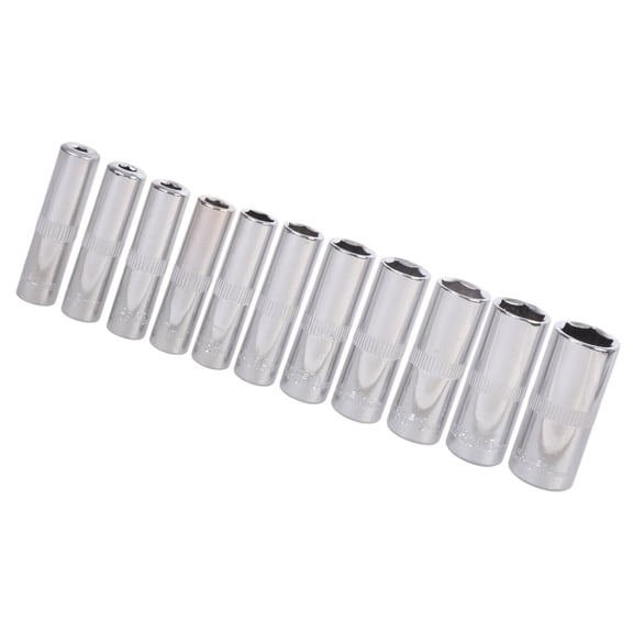 11Pcs Hexagonal Short Socket Head Set Ratcheting Wrench Socket 4-14mm Socket for Car Repair Hand Tool Nut Removal Accessories