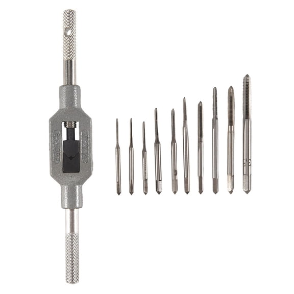 11Pcs/Lot M1 M1.2 M1.4 M1.6 M1.7 M1.8 M2 M2.5 M3 M3.5 Mini Screw Tap Set Hand Tap Thread Wire Tapping Threading Taps Attack