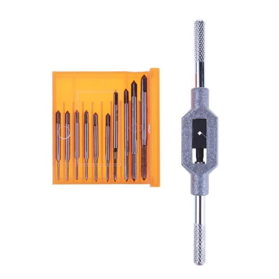 11Pcs M1-M3.5 Screw Tap Set Hand Thread Wire Tapping Threading Taps Attack