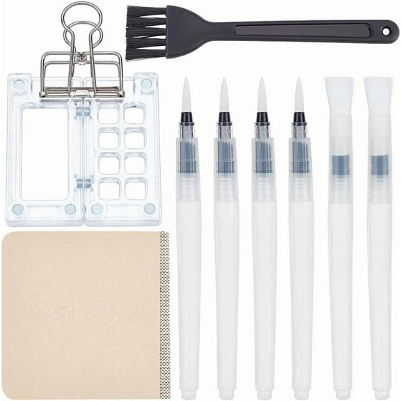 11Pcs Mini Portable Watercolor Palette Set Acrylic Grid Paint Box Travel Paint Palette Kit Mini Travel Artists Colorful