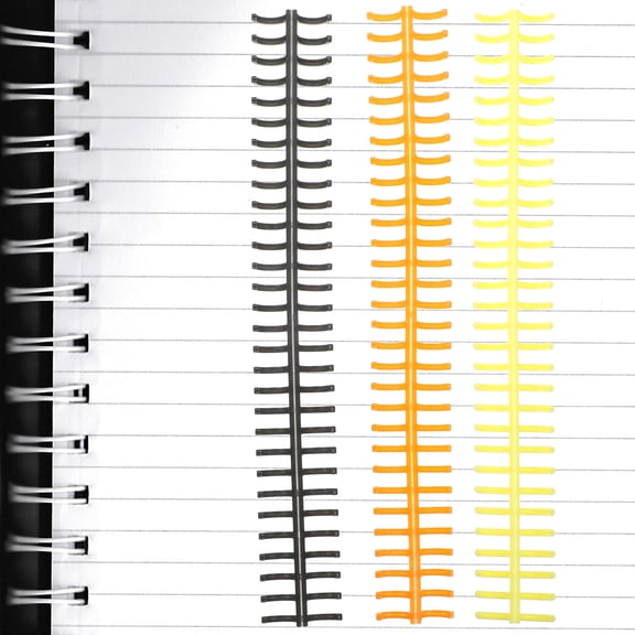 Milisten 11-Piece Plastic Binding Spines for Loose Leaf Notebooks, 11.0 x 1.6 x 0.4 Inches, and Flexible