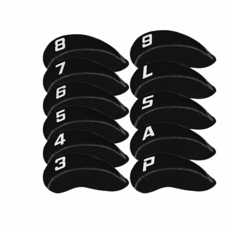 11Pcs/Pack Neoprene Iron Headcovers Golf Club Protector Set Golf Accessories