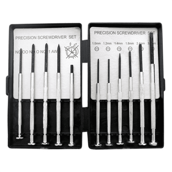 11Pcs Precision Mechanical Screwdriver Sets are Suitable for Electronic Products, Clock Tools, Model Making and Glasses.