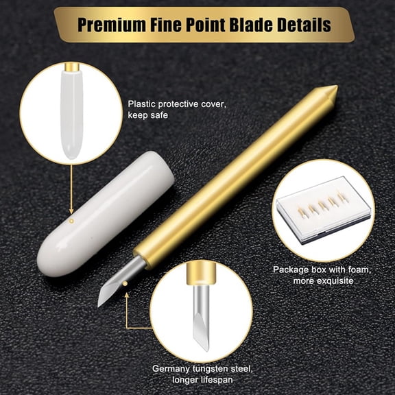 11Pcs Premium Fine Point Blade with Housing,for , Maker 3 with Housing for Cutting Film, Vinyl, Sticker