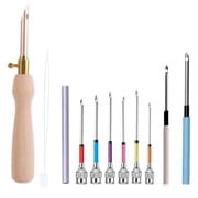 11Pcs Punch Needle Tool Kit Embroidery Stitching Punch Needle By PULMCheerger