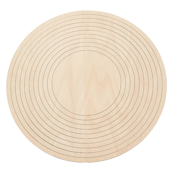 11Pcs Round Ceramic Molds Ceramic Forming Mold Wooden Concentric Geometric Figure Rail Set Ceramic Wood Sheets for DIY Pottery Making Blank Modeling Mud Plate Forming DIY