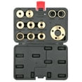 thumbnail image 1 of 11Pcs/Set Brass Template Router Guides Kit with Lock Nut Adapter Router Accessory, 1 of 8