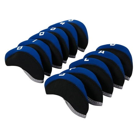 11Pcs/Set Golf Club Covers for Irons with Large Number Headcovers