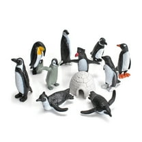 11Pcs/ Set Penguin Model Smallest Detail Collectable Solid Antarctic Animals Penguin Figure Toy Combo for Shelf Decor