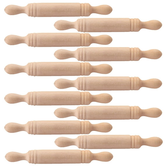 11Pcs Mini Wooden Rolling Pins for Crafting and Home Decor