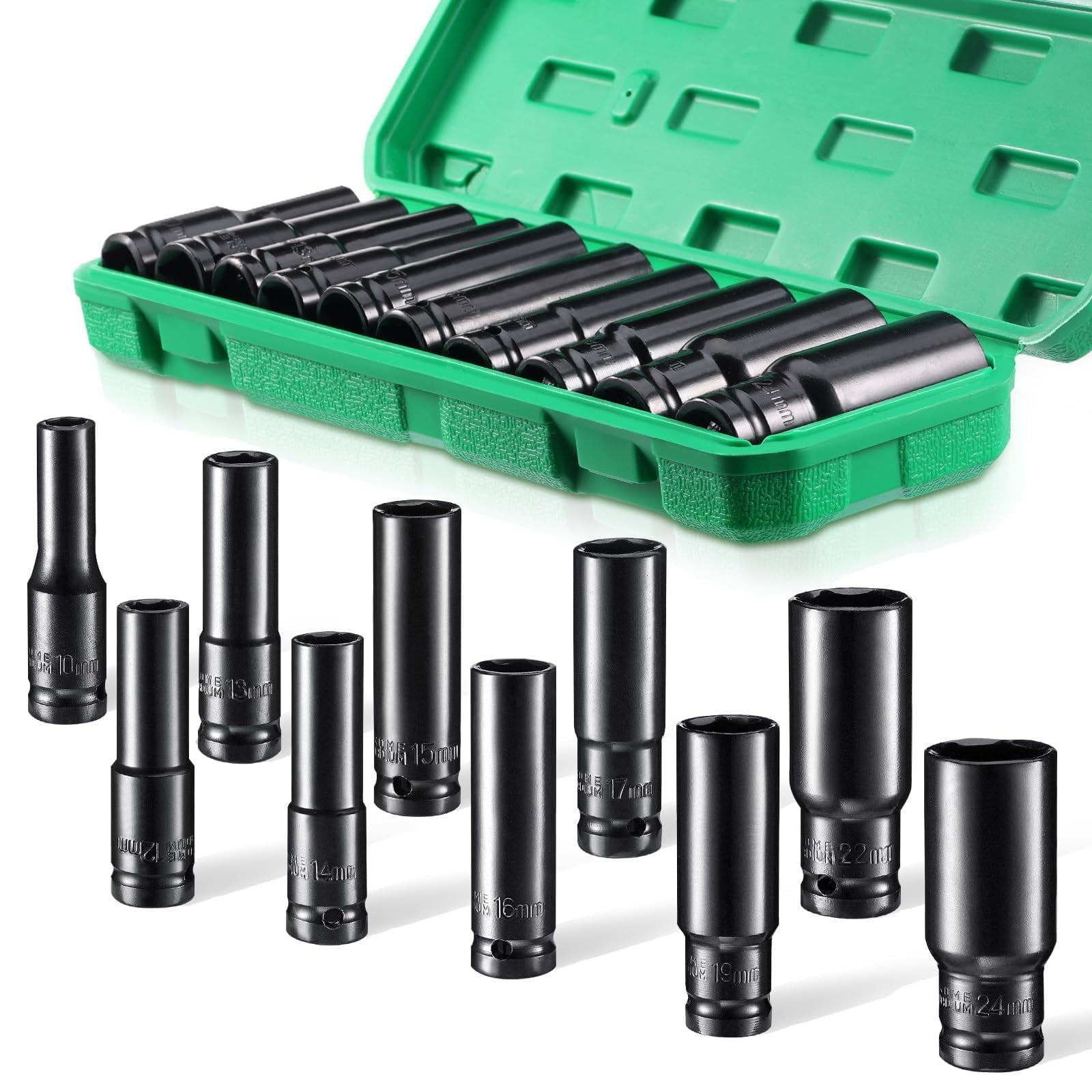 11Pcs Socket Set, Expansion Conversion Head,Connection Pole,Extended ...