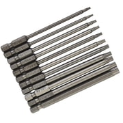 11Pcs Torx Screwdriver Bit Set Hex Security Magnetic Head 100Mm Extra Long