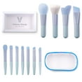 11Pcs Travel Makeup Brushes Set, Mini Portable Makeup Brush Set with
