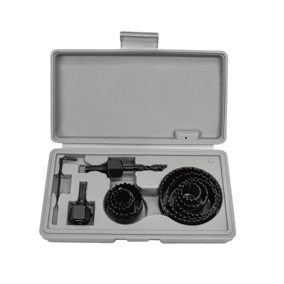 11Pcs Woodworking Hole Opener Set Wood Gypsum PVC Plastic Circular Drilling Bit LDE Downlight Drilling Tools Daquan