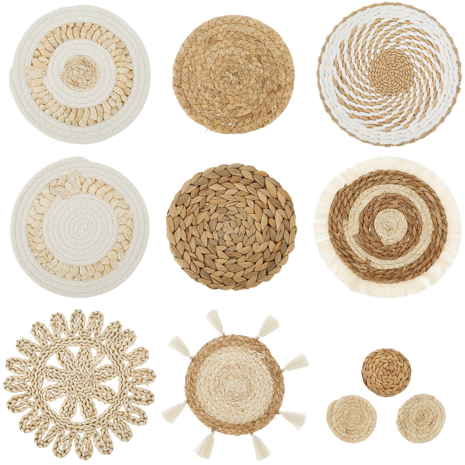 Photo inspiration: Fresh Look at 11Pcs Woven Wall Basket Decor Decorative Rattan Wicker Wall Decor