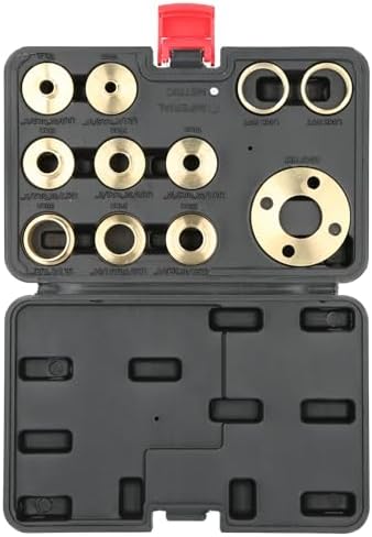 Modular Router Guide Atm10 11PcsSet Router Template Guide Set - Brass Template Router Guides Kit ...