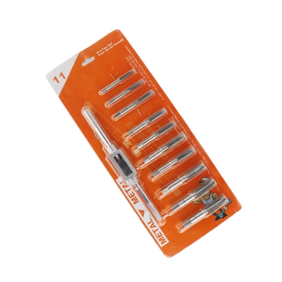 11Piece Tap and Die Set Precise Machined Hand Threading Tool Kit 5-12