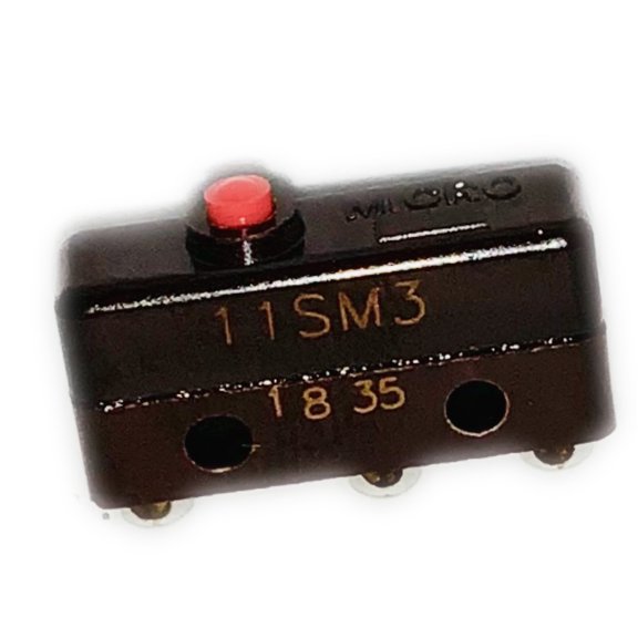 11SM3 Basic Snap Action Switches SPDT 5A 250VAC .83N NO SEAL, PIN PLUNGER