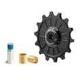 thumbnail image 1 of 11T/12T/13T/14T/15T/16T/17T Rear Derailleur Pulley, Bike Ceramic Bearing Jockey Wheel Aluminium Alloy Rear Derailleur Guide Roller 14T Black, 1 of 10