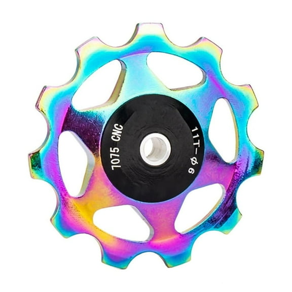 11T Bicycles Rear Derailleur Pulley Bikes Rear Derailleur Pulley Sealed Bearing Wheel Aluminum Alloy Shifts Guide Wheel