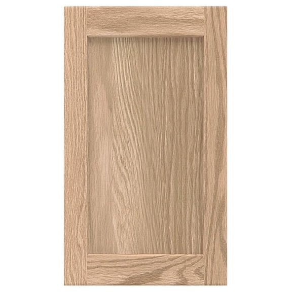 11W x 18H Unfinished Oak Kitchen Cabinet Door Replacement, Shaker Style